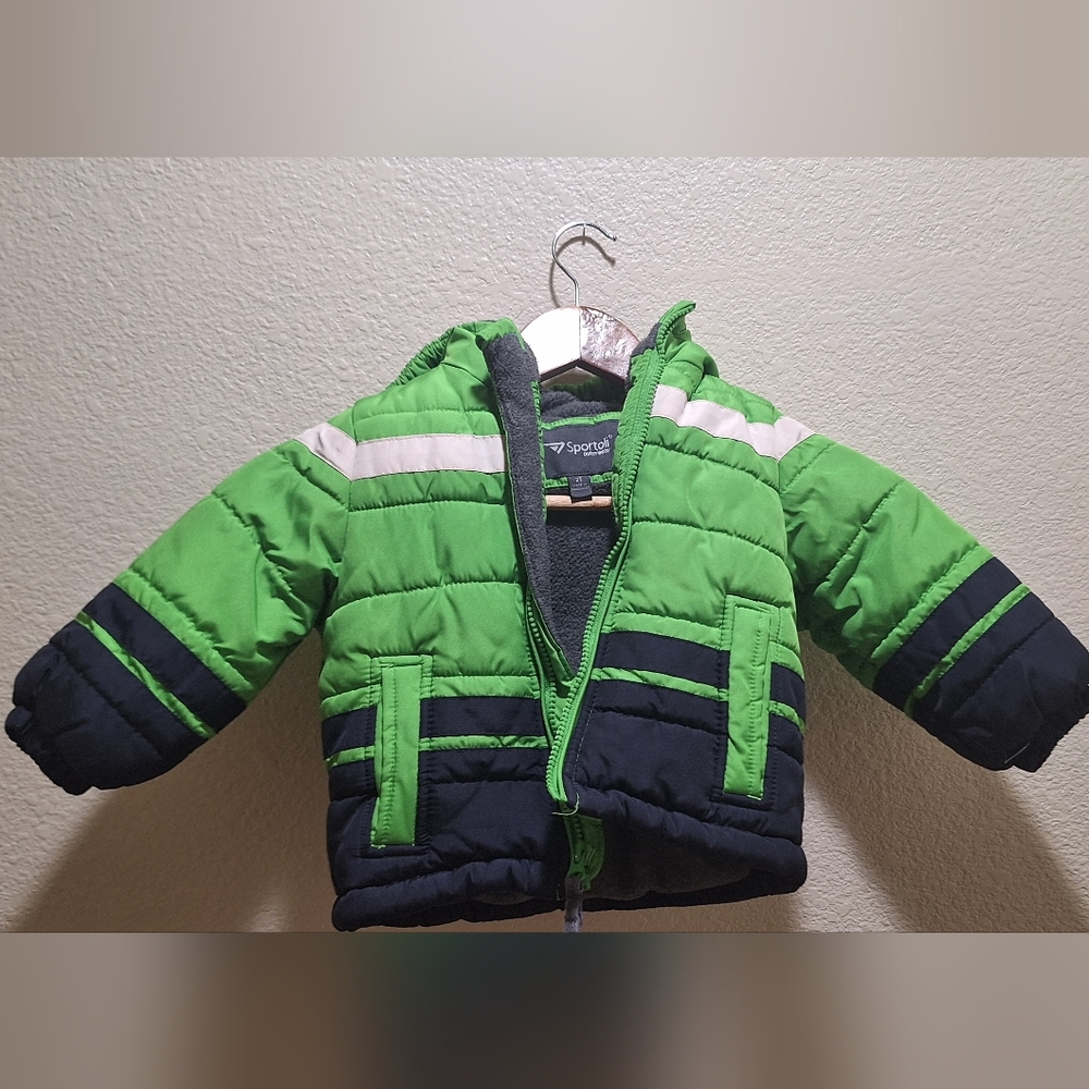 Sportoli Green Toddler Puffer Jacket